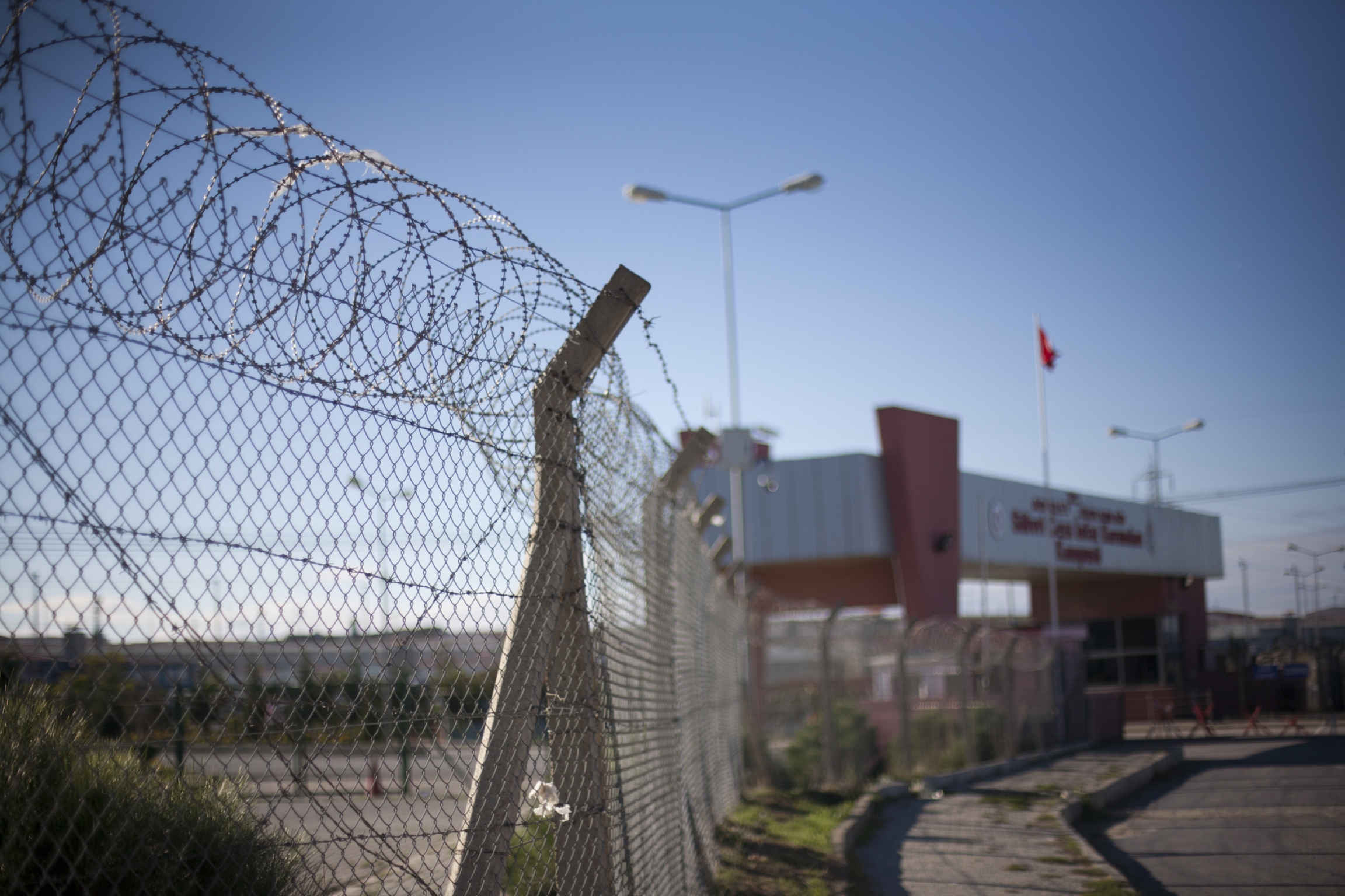 Entrance to Silivri Prison outside of Istanbul, where thousands of political prisoners are held. Entrance to Silivri Prison outside of Istanbul, where thousands of political prisoners are held.