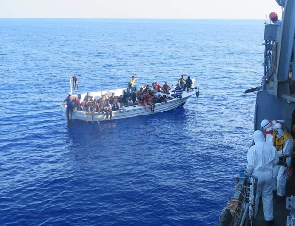 The boat that Zeinab Kaak and Nazeer Mohammed took trying to get to Cyprus was rescued after being stranded at sea. The boat that Zeinab Kaak and Nazeer Mohammed took trying to get to Cyprus was rescued after being stranded at sea.