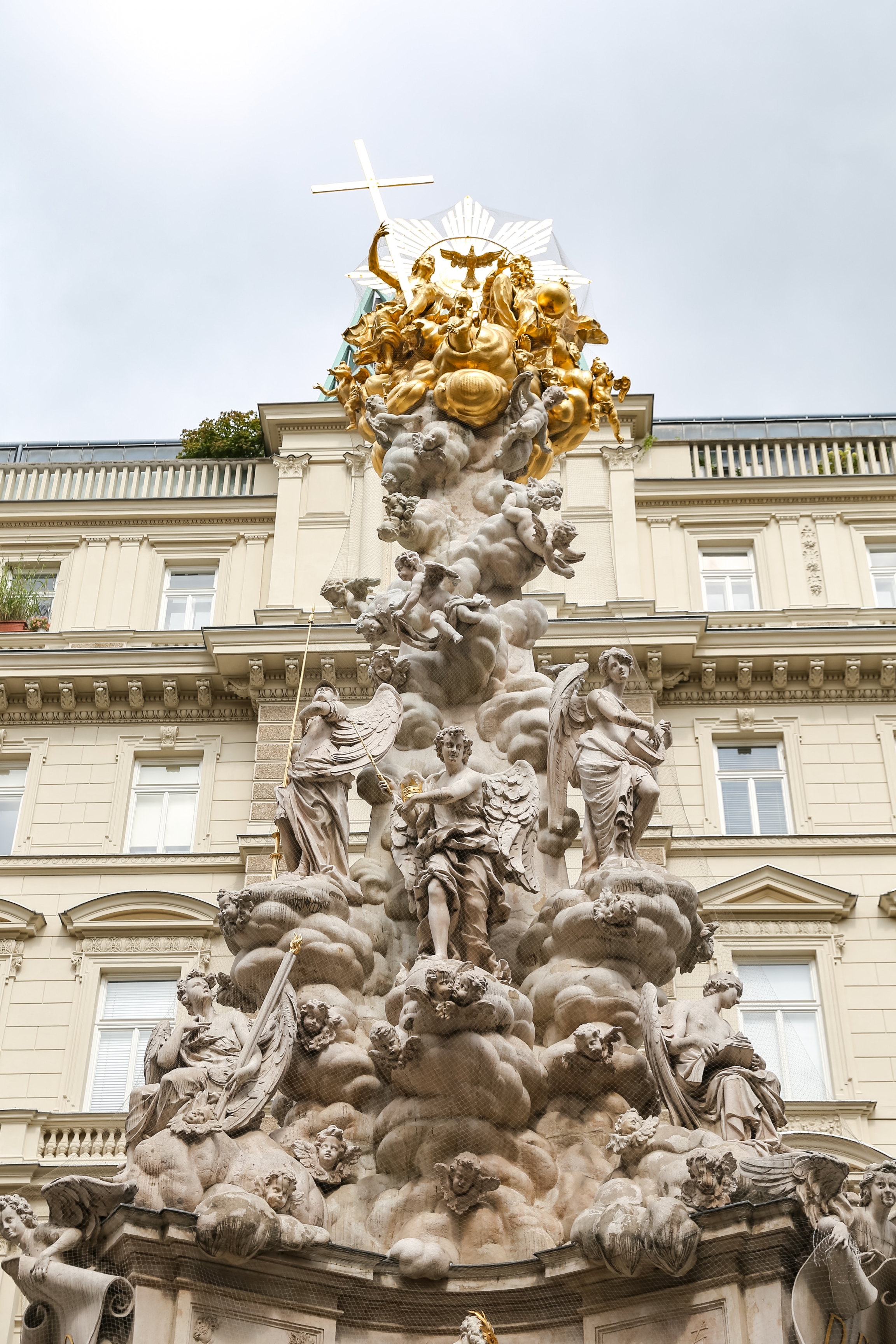 Plague Column in Vienna, Austria, erected in 1694. Plague Column in Vienna.