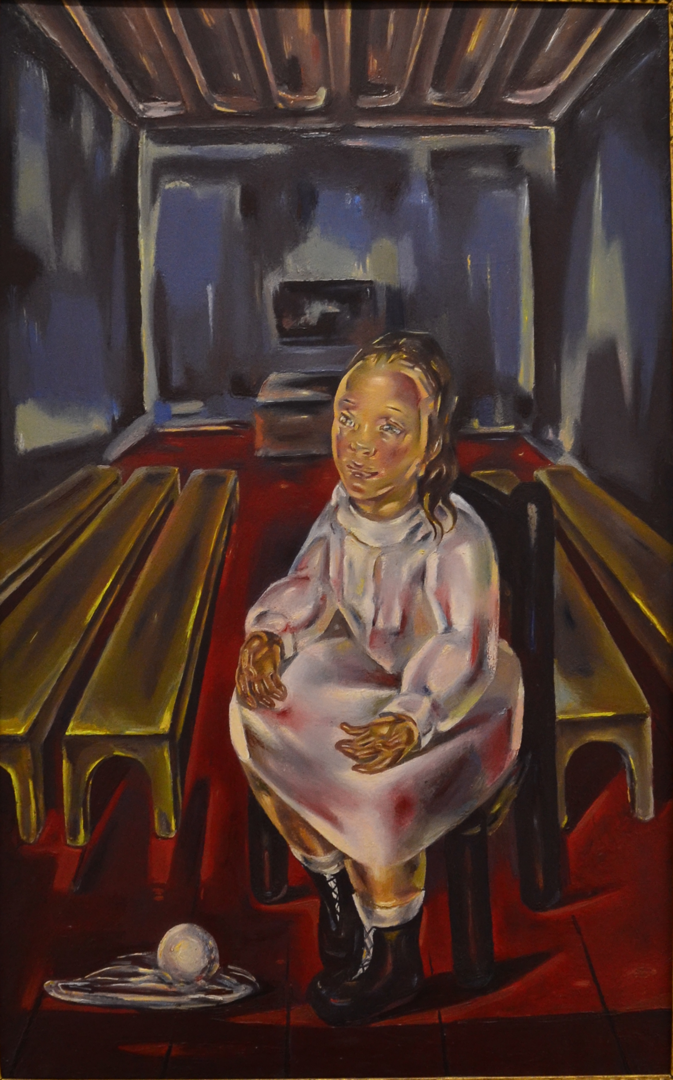 María Blanchard (1881-1932), “Seated Girl (in the bench room),” oil on canvas, 1925. Acquired at public sale in 1954. María Blanchard (1881-1932), “Seated Girl (in the bench room),” oil on canvas, 1925. Acquired at public sale in 1954.
