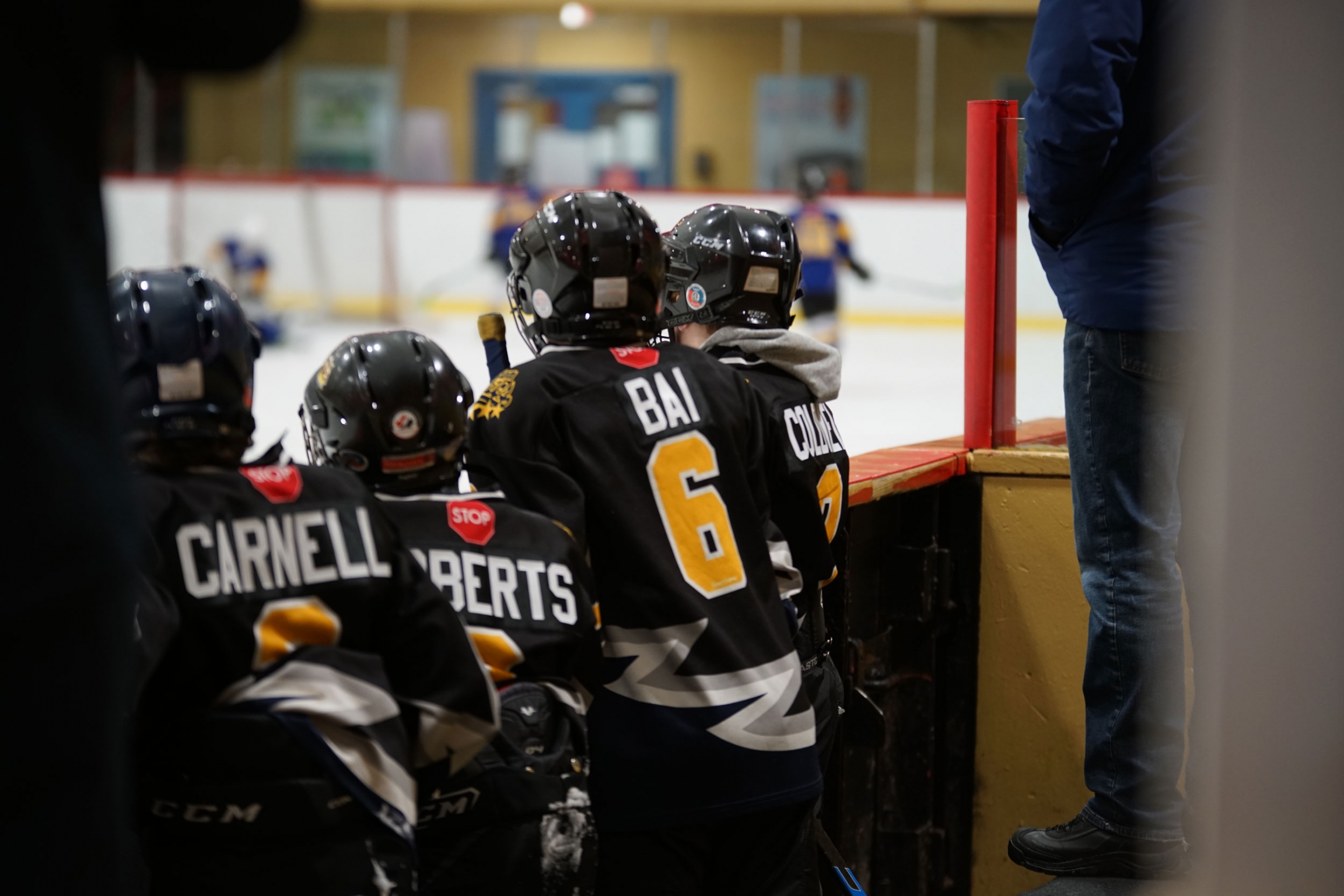 Yamen says the best part of hockey is his team. Yamen says the best part of hockey is his team.
