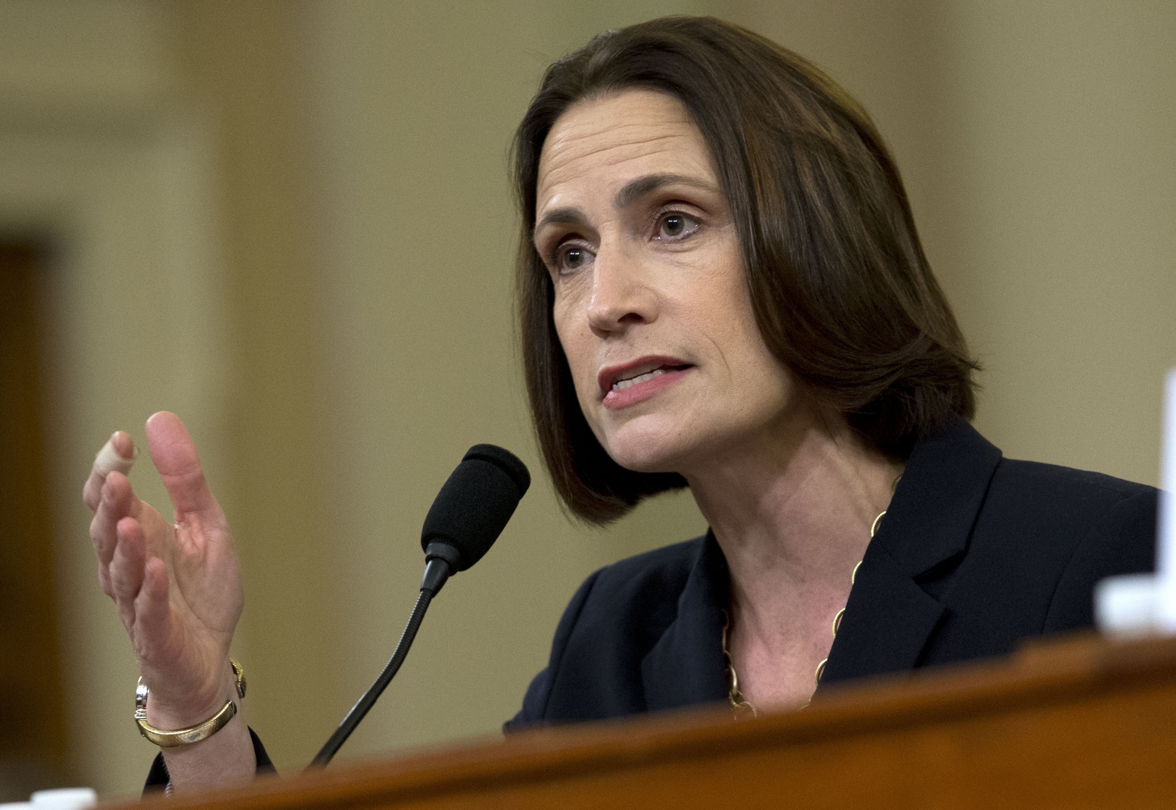 Former White House national security aide Fiona Hill, testifies before the House Intelligence Committee on Capitol Hill in Washington, Thursday, Nov. 21, 2019, during a public impeachment hearing of President Donald Trump's efforts to tie US aid for Ukrai Former White House national security aide Fiona Hill, testifies before the House Intelligence Committee on Capitol Hill in Washington, Thursday, Nov. 21, 2019, during a public impeachment hearing.