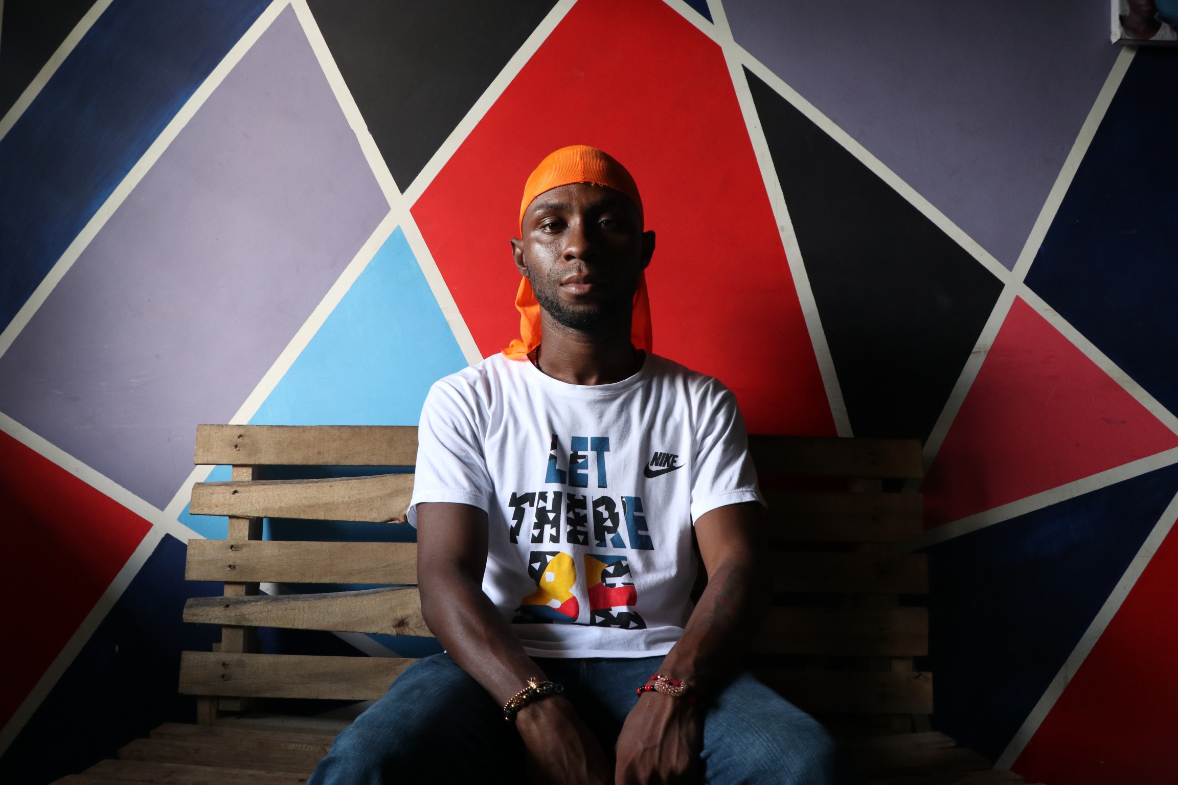 Leonard Renteria, 29, rapper and activist, posed at his recording studio in Buenaventura. Leonard Renteria, 29, rapper and activist, posed at his recording studio in Buenaventura.