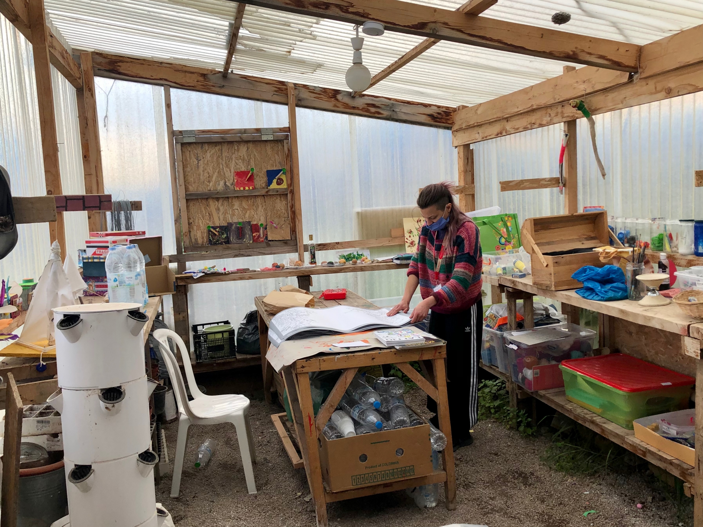 Angeliki Stroumbou is an art therapist with Medical Volunteers International. Angeliki Stroumbou is an art therapist with Medical Volunteers International.