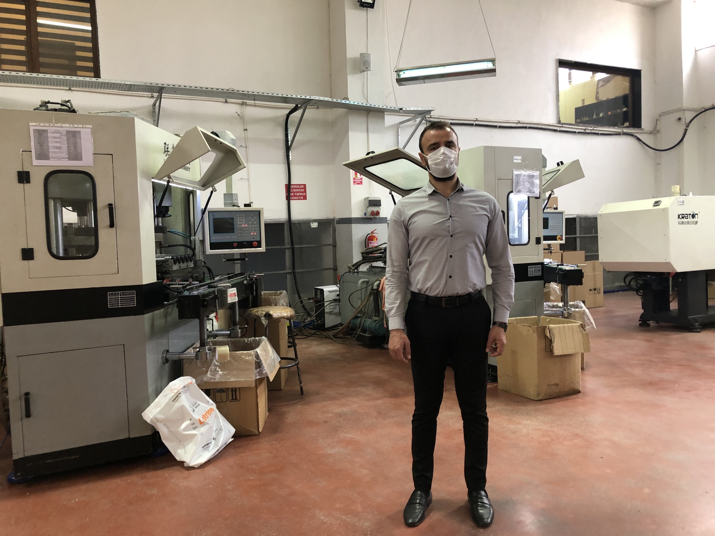 Saad Chouihna, 33, at his plastic factory in Turkey near the border with Syria. Chouihna says the presidential election in Syria is nothing but a show: "We already know who is going to win." Saad Chouihna, 33, at his plastic factory in Turkey near the border with Syria. Chouihna says the presidential election in Syria is nothing but a show: "We already know who is going to win."