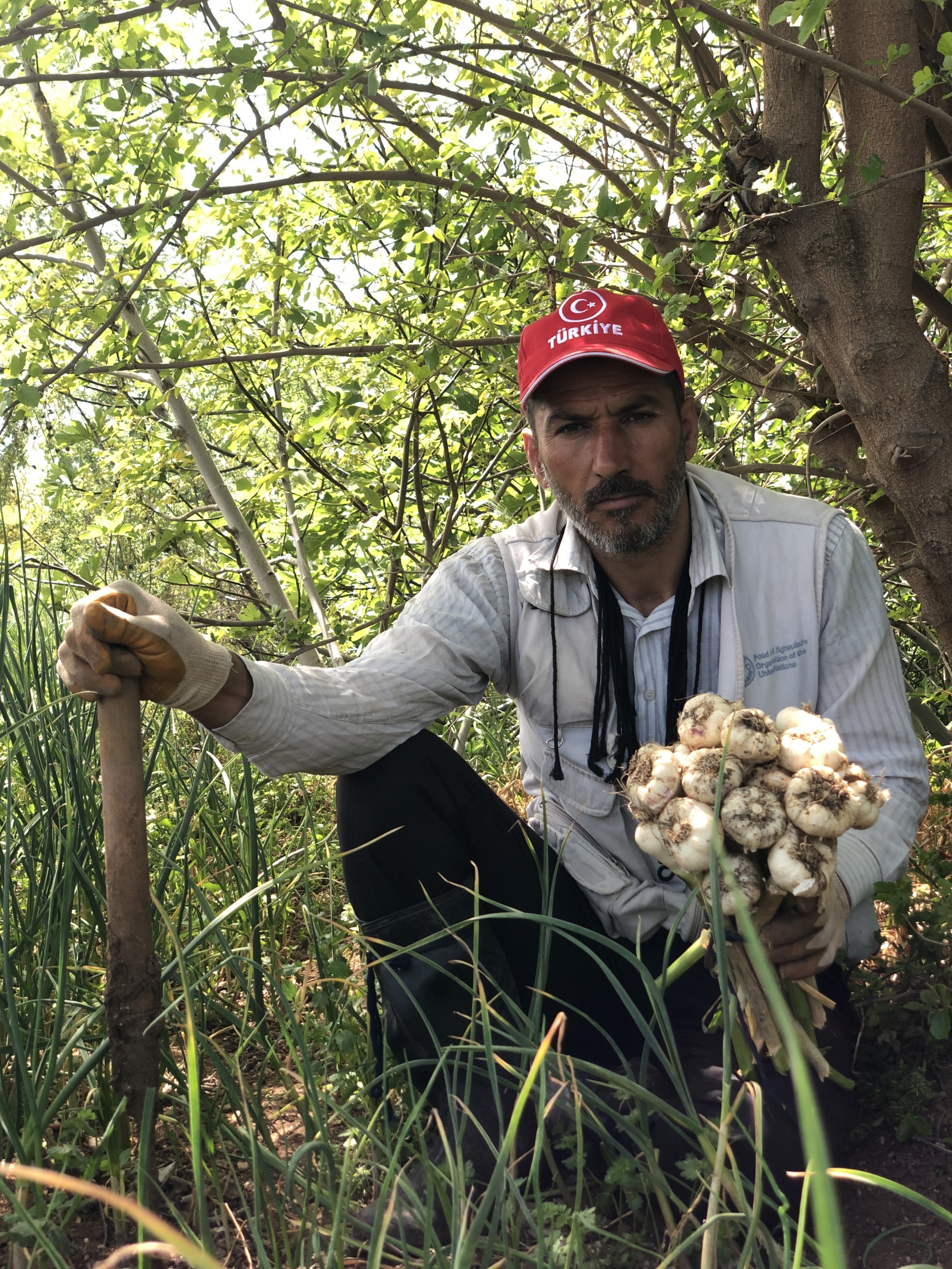 "Assad is an oppressor and he has to go," said Samer Haj Khalid, a 40-year-old farmer who was displaced from his home in Idlib at the start of the war in 2011. "Assad is an oppressor and he has to go," said Samer Haj Khalid, a 40-year-old farmer who was displaced from his home in Idlib at the start of the war in 2011.