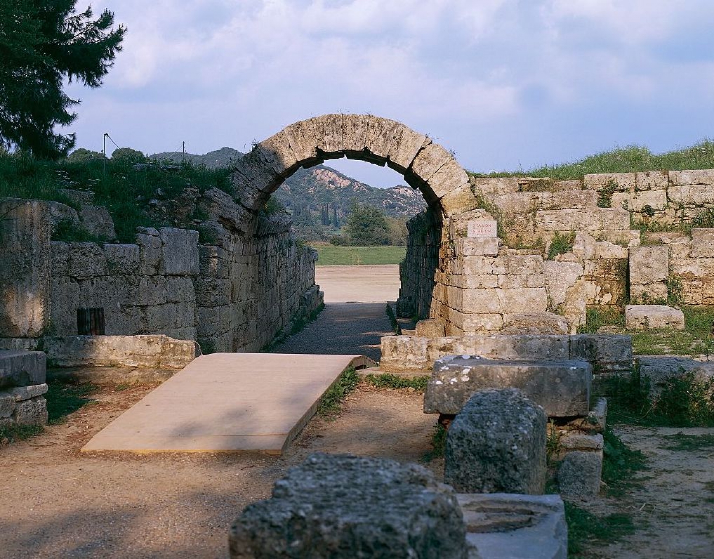 The Crypt, the entrance to the Stadium of Olympia. The Crypt, the entrance to the Stadium of Olympia.