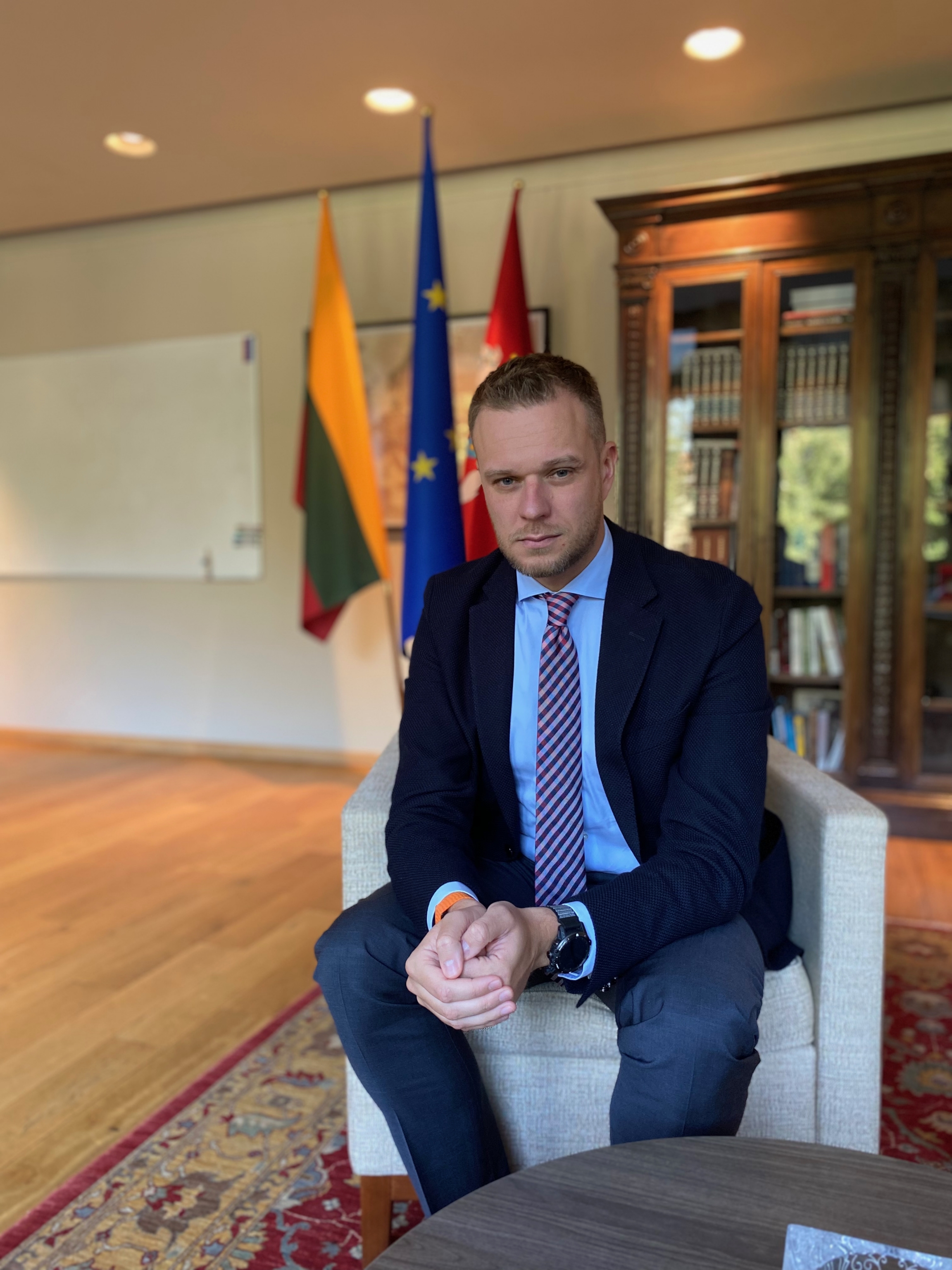 Lithuanian Foreign Minister Gabrielius Landsbergis Lithuanian Foreign Minister Gabrielius Landsbergis