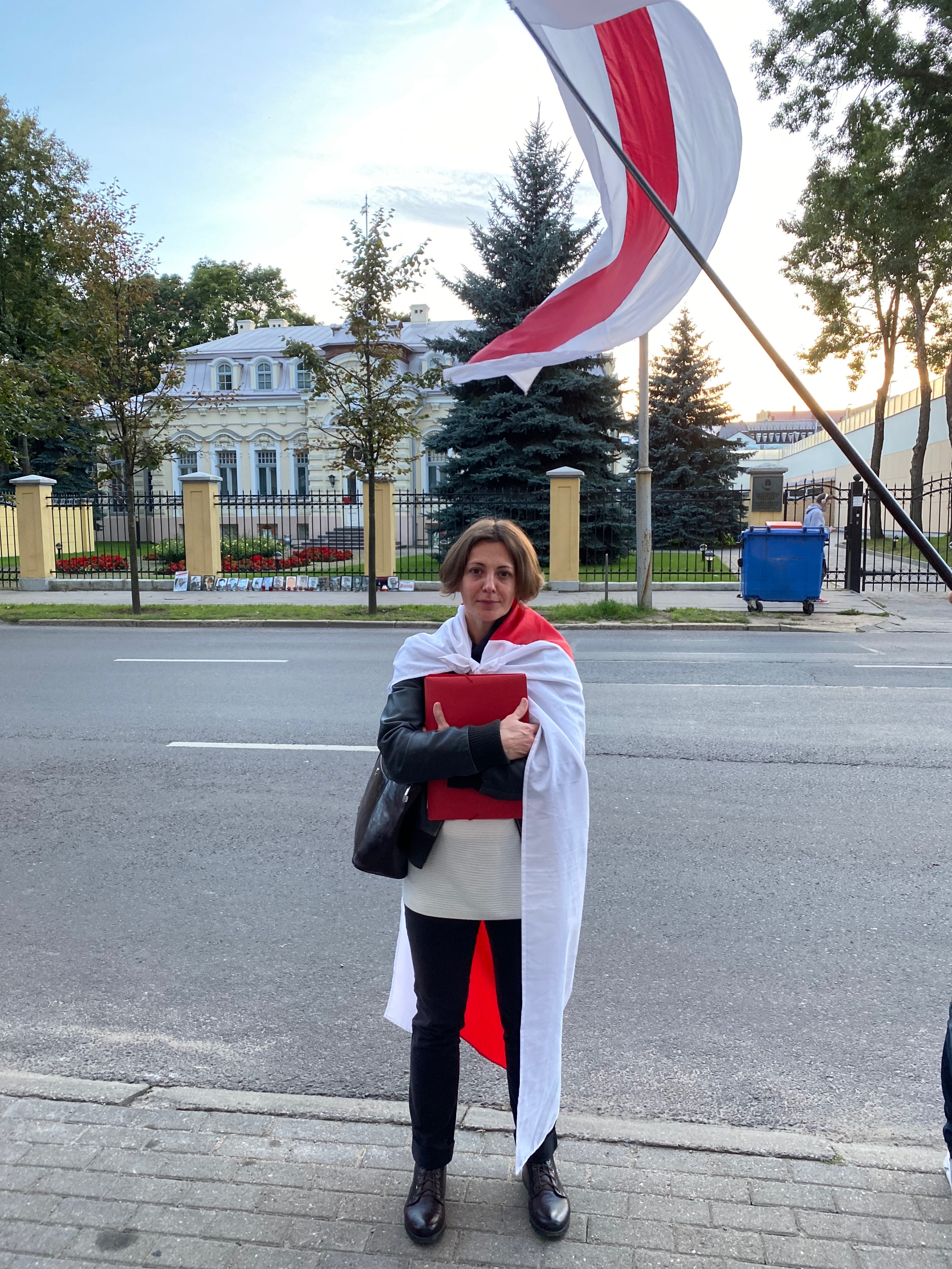 Protester Tatsiana Ihnatsyeva Protester Tatsiana Ihnatsyeva