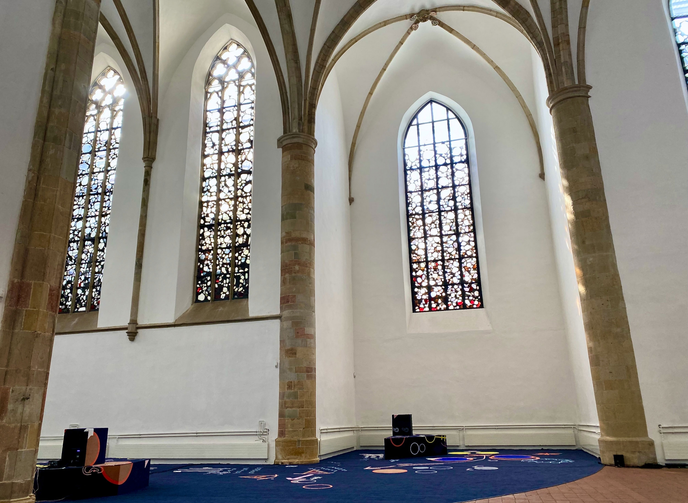 American visual artist Alison O’Daniel's exhibit, "I Felt People Dancing," at the art space Kunsthalle Osnabrück in northwest Germany. American visual artist Alison O’Daniel's exhibit, "I Felt People Dancing," at the art space Kunsthalle Osnabrück in northwest Germany.