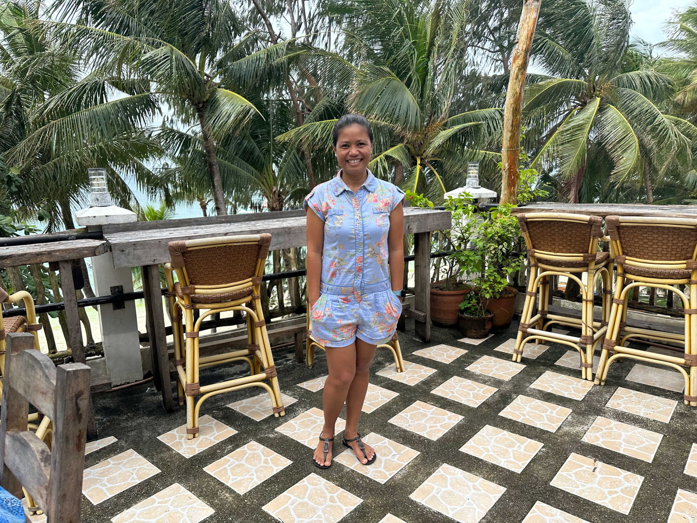 Ga Arboleda, manager of DiveGuru’s boutique hotel, restaurant and dive shop.