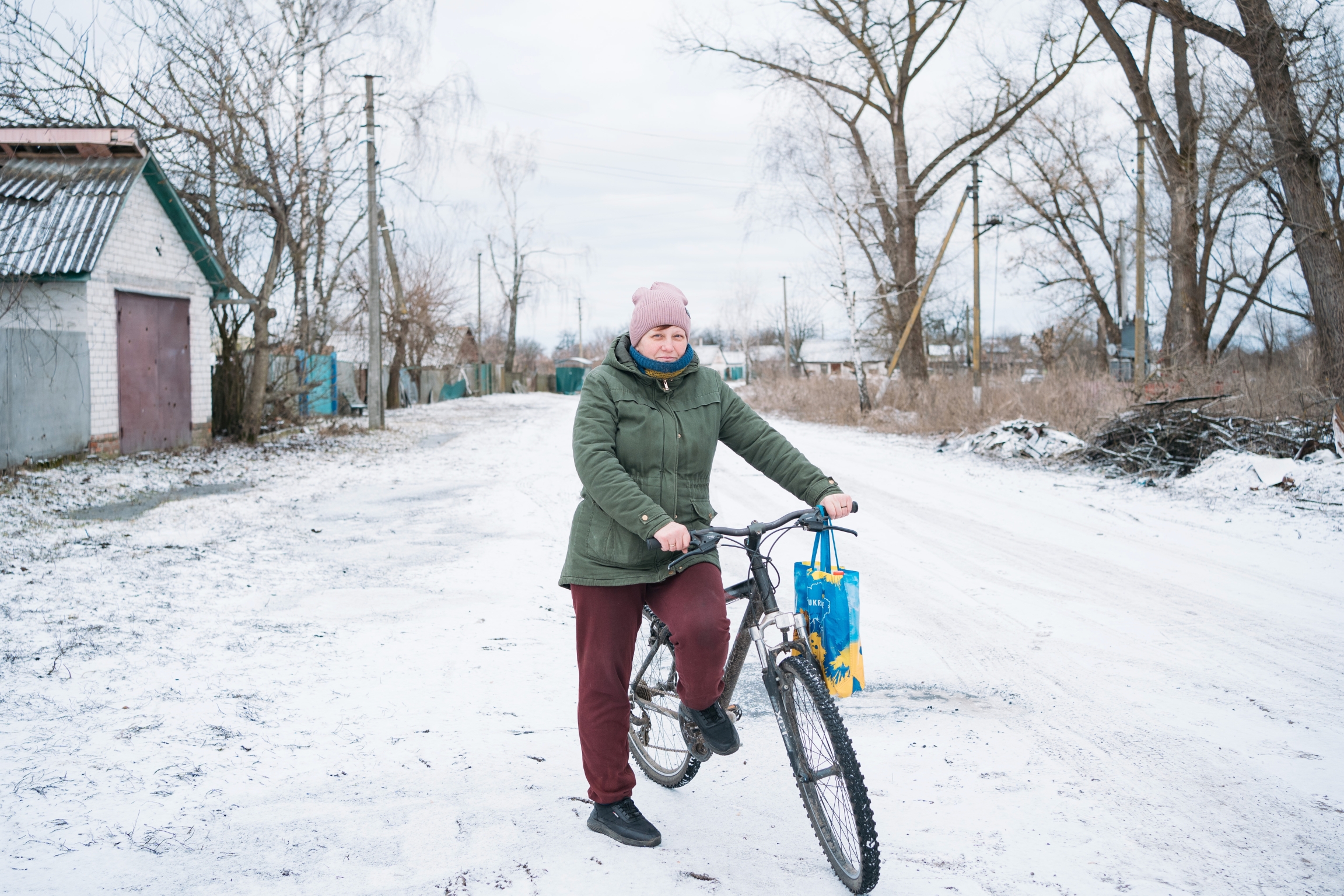 woman on bike