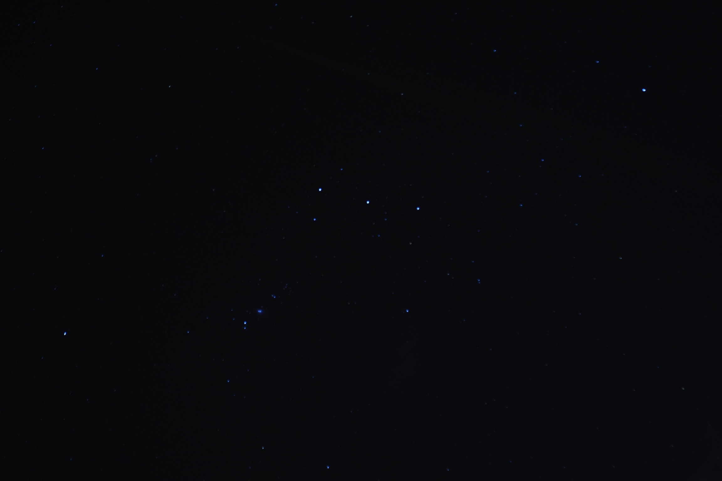 The Belt of Orion constellation, as seen from Villa de Leyva's central square. 