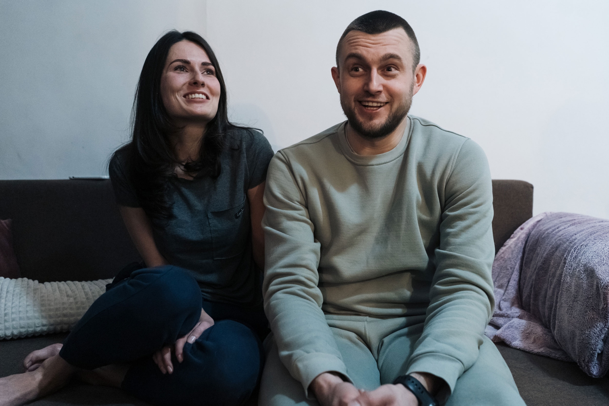 Alina Berezova and Stanislav Linevych talk about how their relationship. 