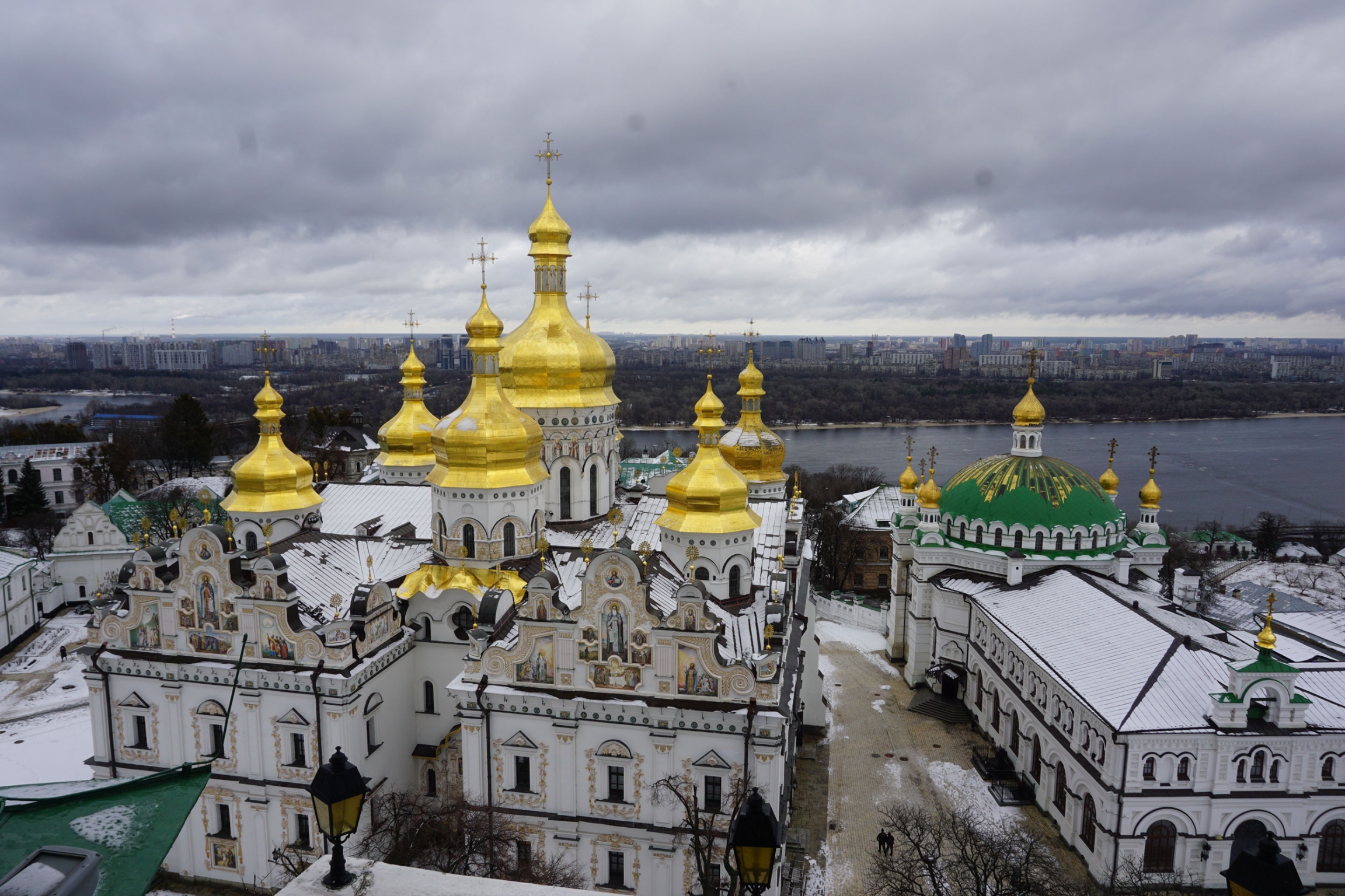 The Kyiv Pesherska Lavra, the Monastery of the Caves, in Kyiv, Ukraine, ornate cathedral, is a UNESCO World Heritage Site and it’s the heart of Ukrainian Orthodoxy.