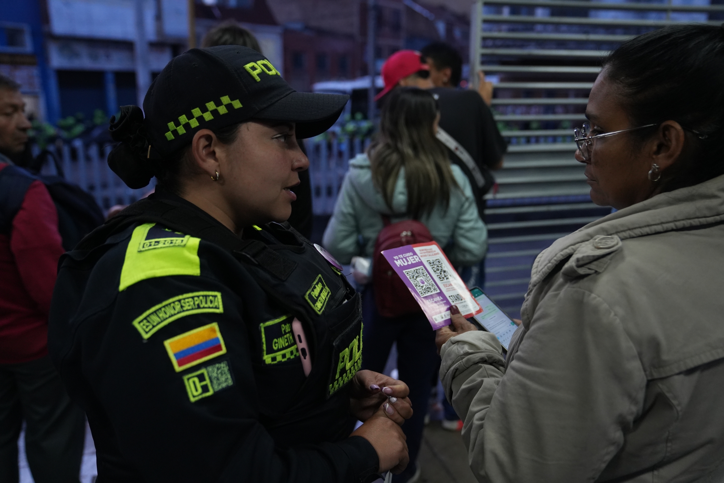 The Purple Patrol was created to tackle gender-based violence in Colombia's capital.