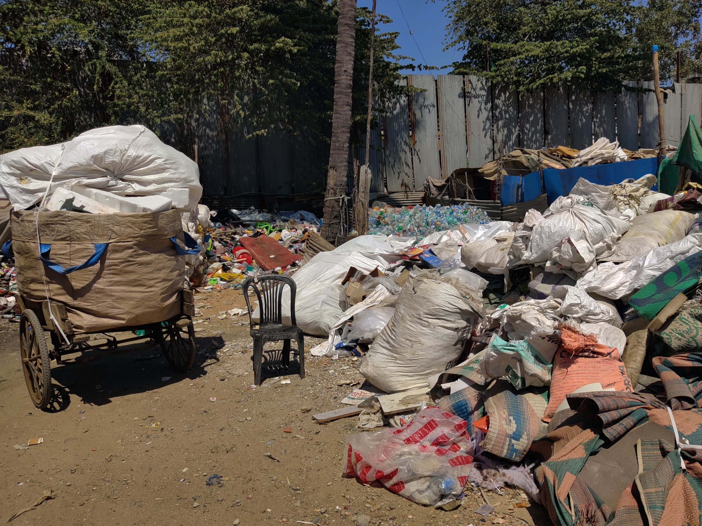 Waste pickers in north Bangalore separate trash to make a living.