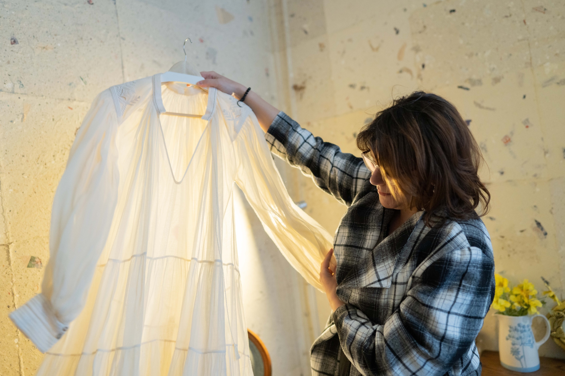 woman with blouse