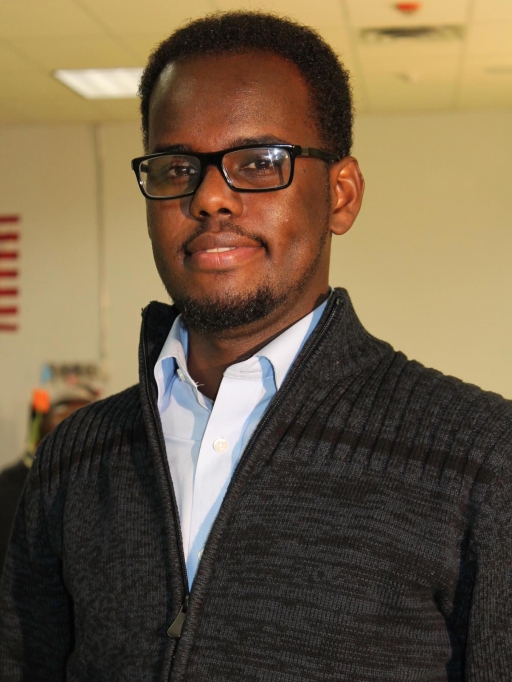 Ibrahim Hirsi A headshot of a young man