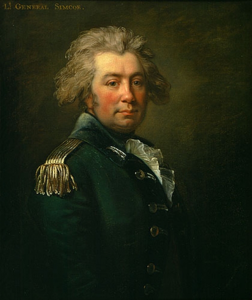 a painted Portrait of Lieutenant Colonel John Graves Simcoe