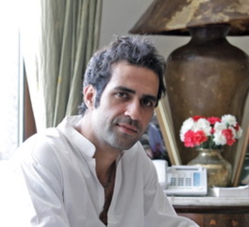 Author Aatish Taseer A portrait of author Aatish Taseer wearing a white shirt