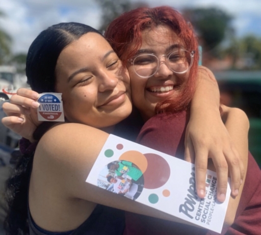 Yaneilys Ayuso, right, votes for the first time in the Florida primary on March 17. Yaneilys Ayuso, right, votes for the first time in the Florida primary on March 17.