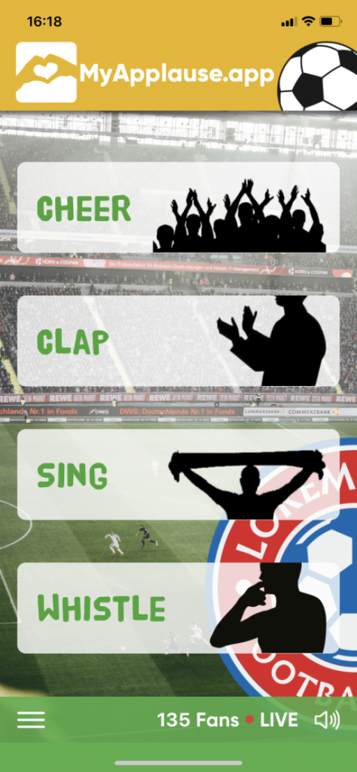 Screenshot from the app MyApplause Screenshot from the app MyApplause