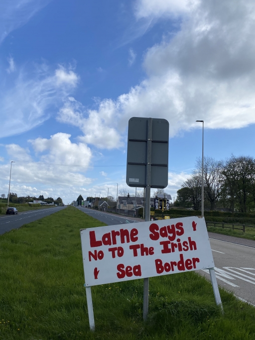 The port of Larne, where goods from mainland Britain are checked, has become a key flashpoint for protests. The port of Larne, where goods from mainland Britain are checked, has become a key flashpoint for protests.