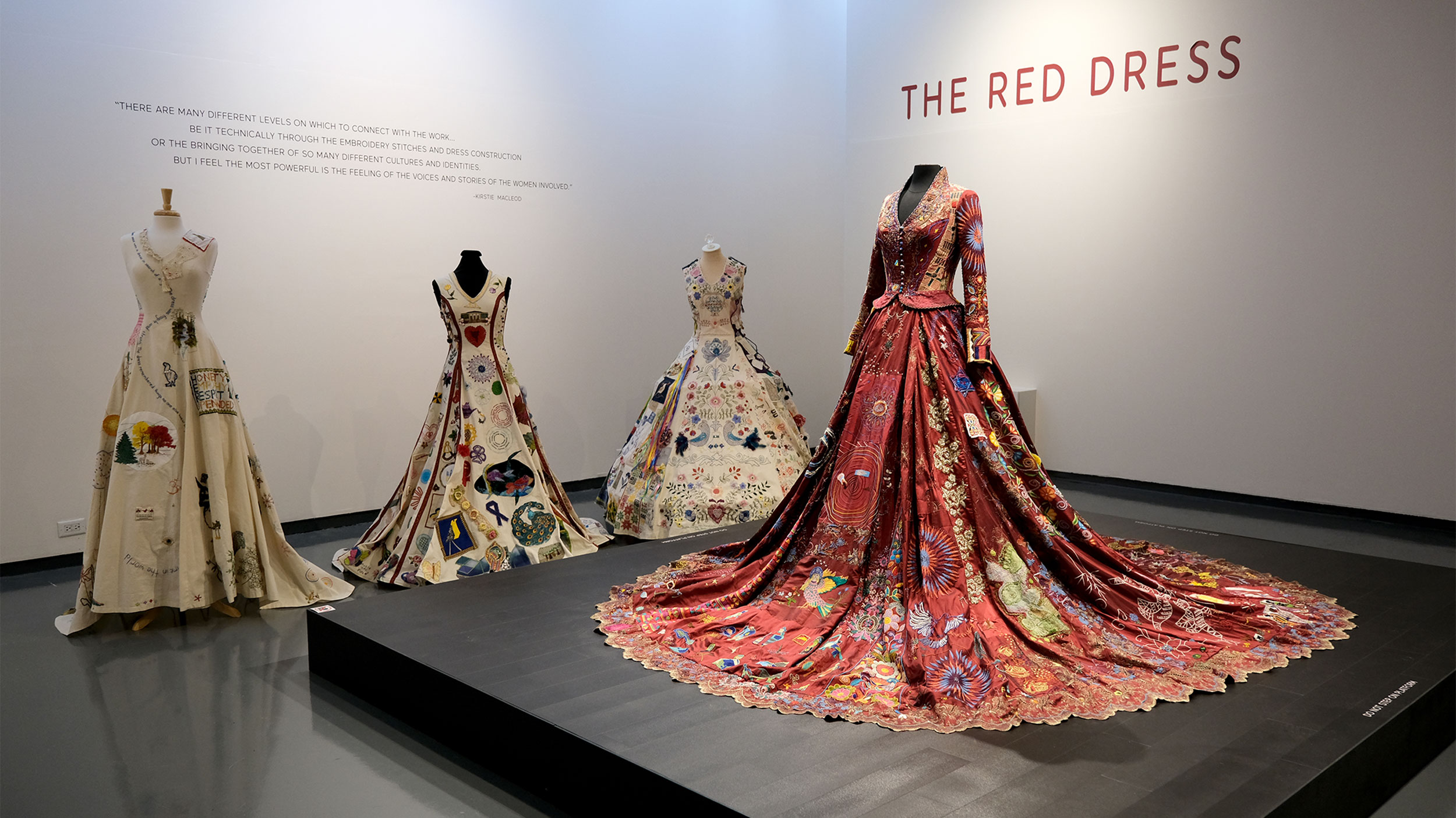 Hundreds of people across dozens of countries worked on this single dress
