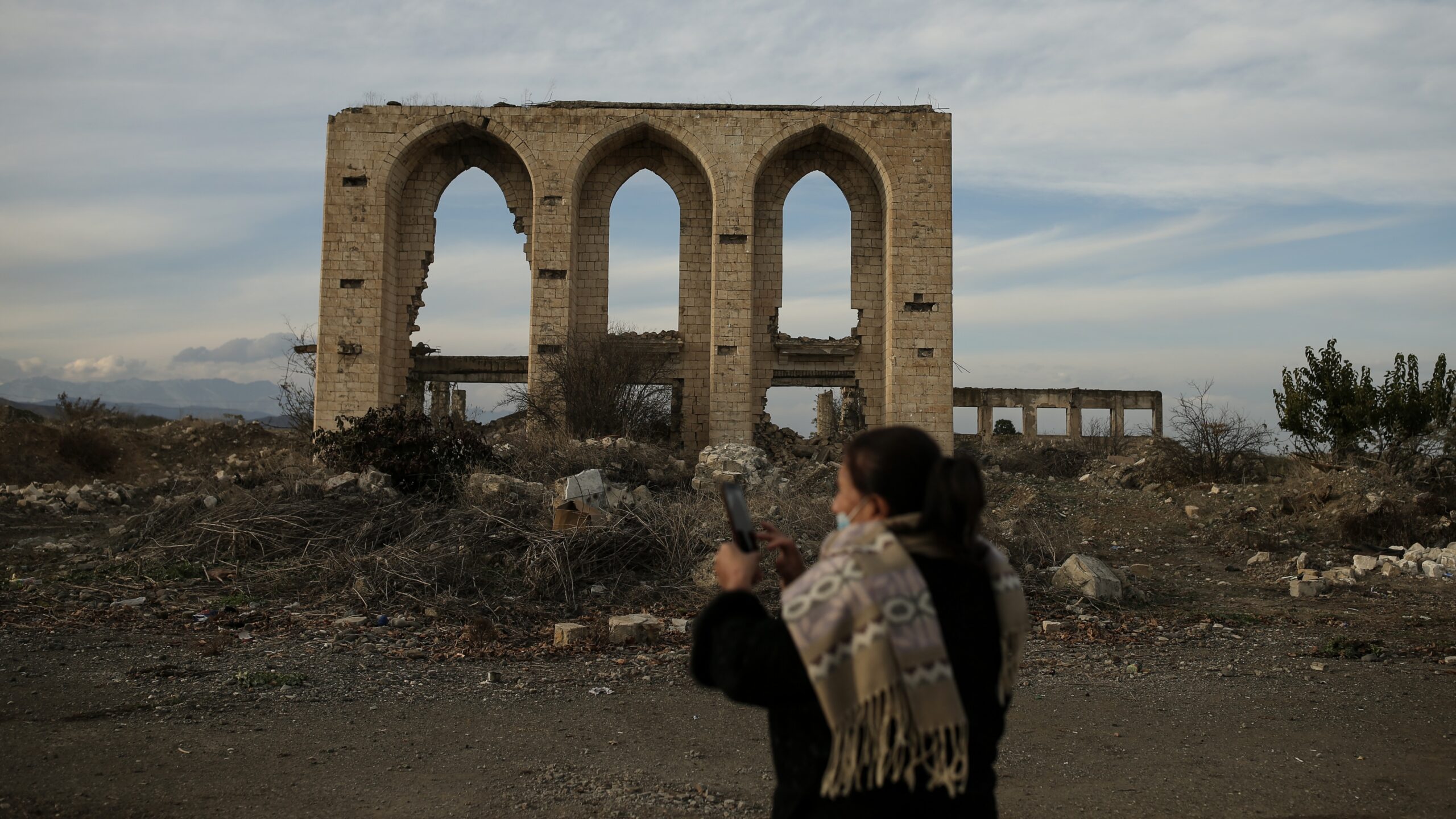 An Azerbaijani city rises from ruins
